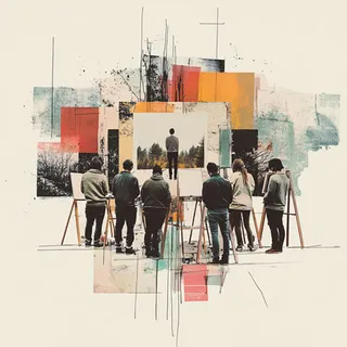 Dibujo vivo colaborativo
